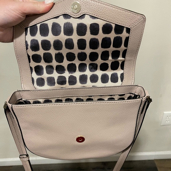 Kate Spade Mauve Suede/Leather Large Crossbody - Picture 5 of 6